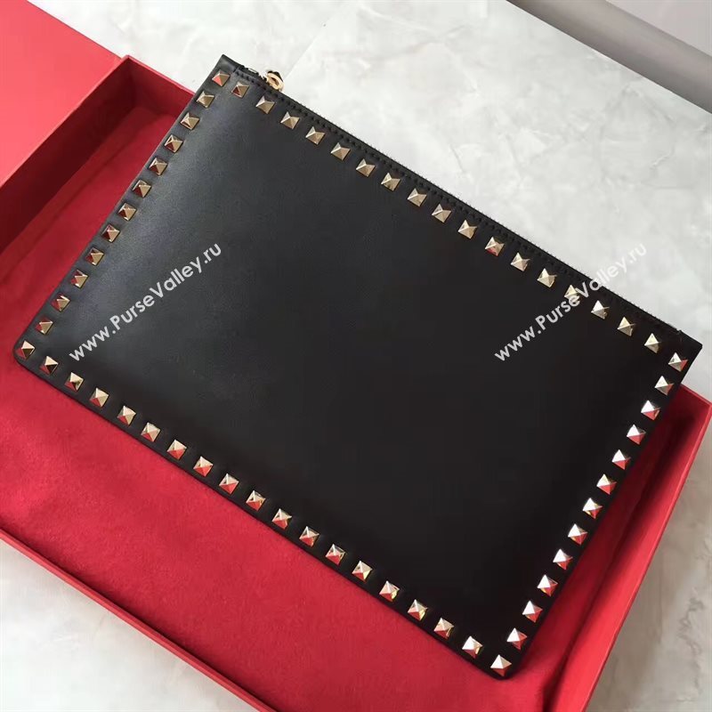Valentino large black clutch bag 4989