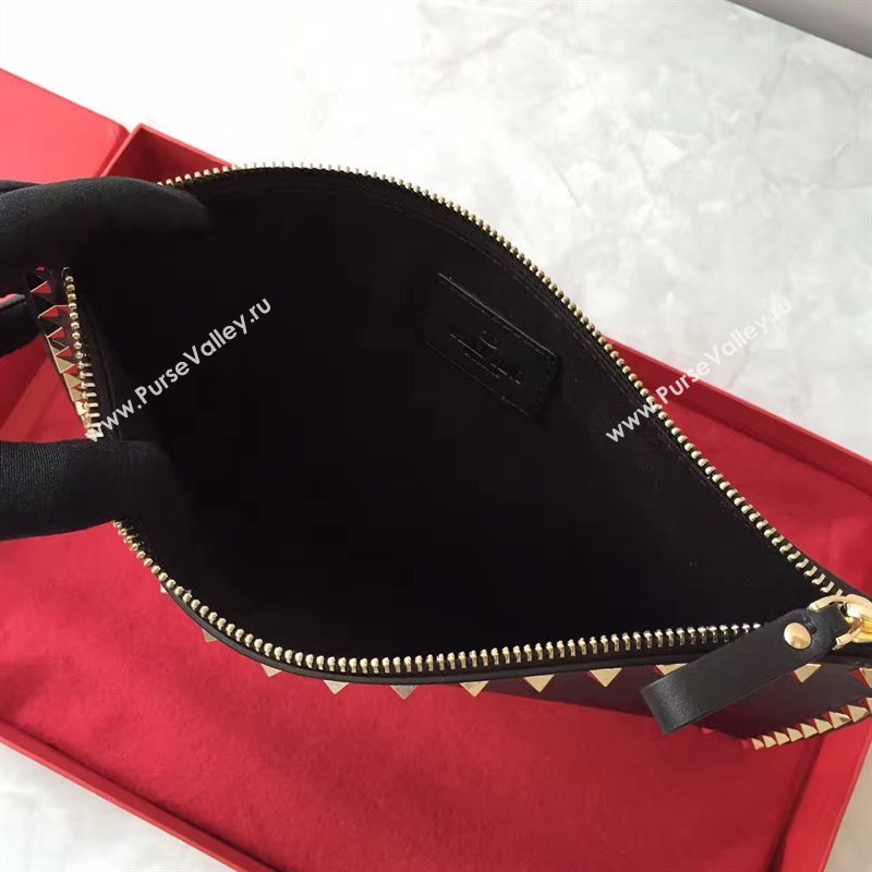Valentino large black clutch bag 4989