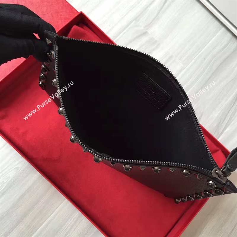 Valentino black clutch large bag 4990