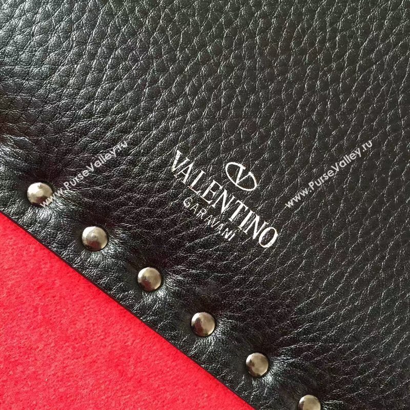 Valentino black clutch large bag 4990