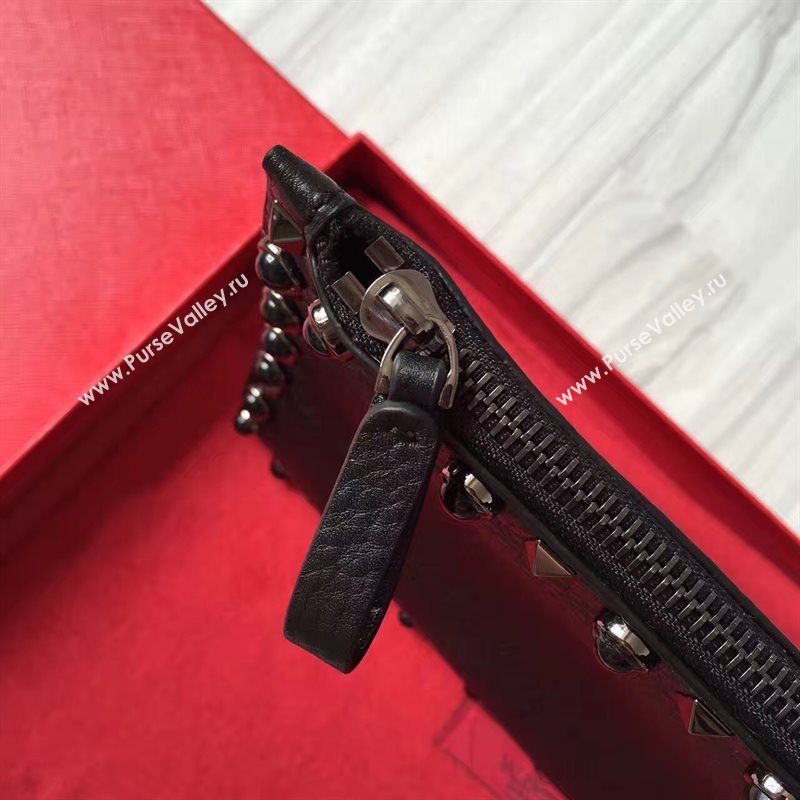 Valentino black clutch large bag 4990