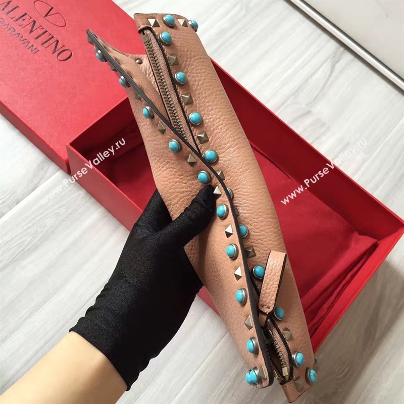 Valentino large tan clutch bag 4991