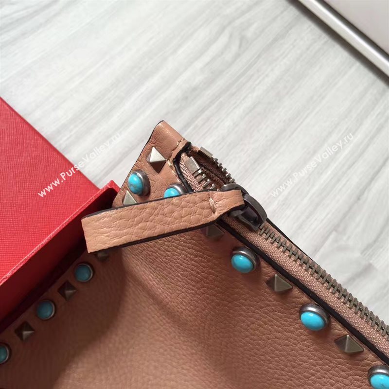 Valentino large tan clutch bag 4991