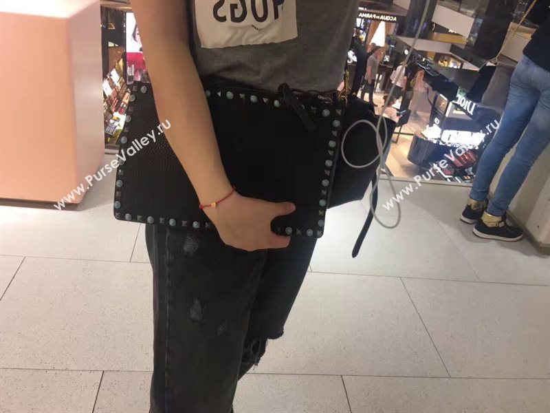 Valentino large clutch black bag 4992