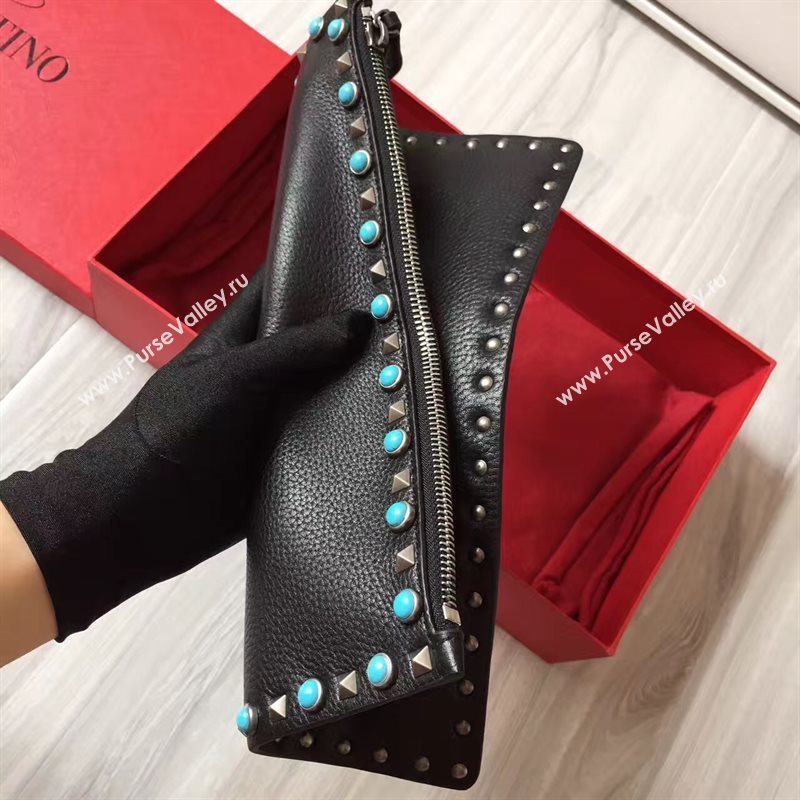 Valentino large clutch black bag 4992