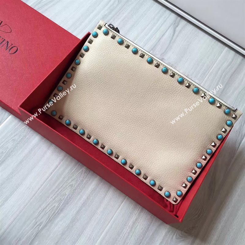 Valentino large nude clutch bag 4993