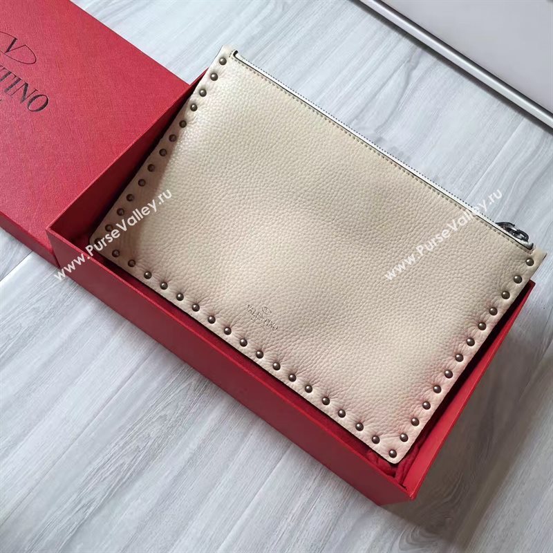 Valentino large nude clutch bag 4993