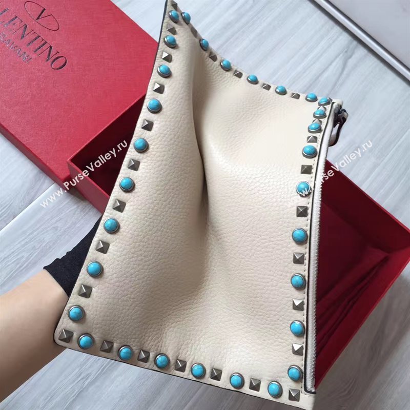 Valentino large nude clutch bag 4993