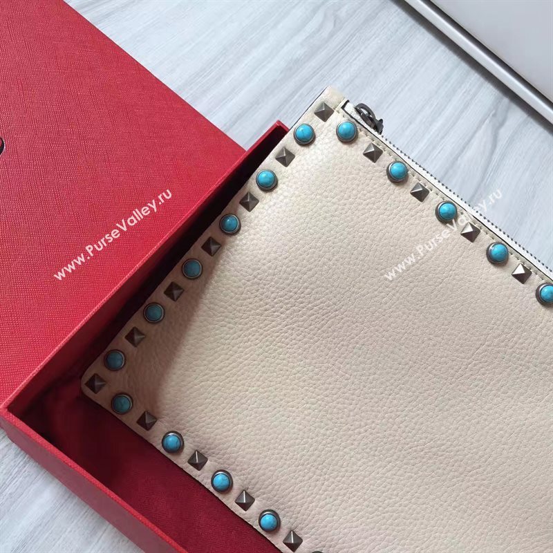 Valentino large nude clutch bag 4993