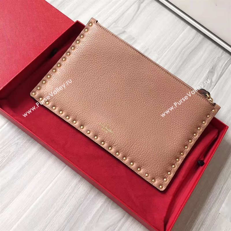 Valentino large clutch tan bag 4994