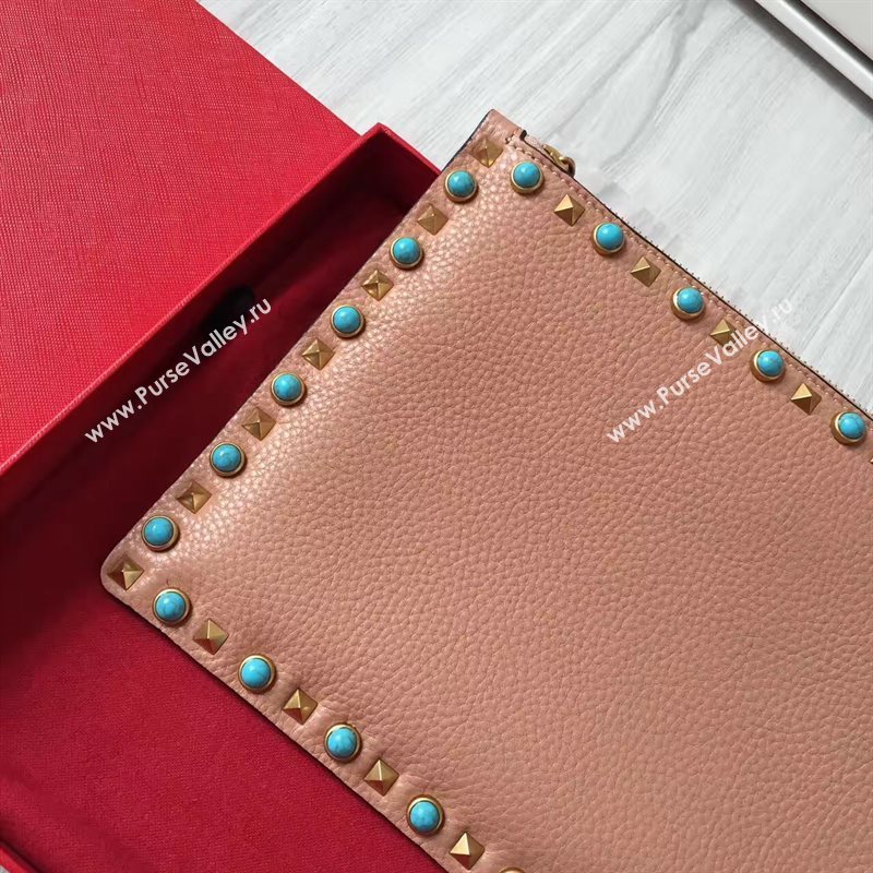 Valentino large clutch tan bag 4994