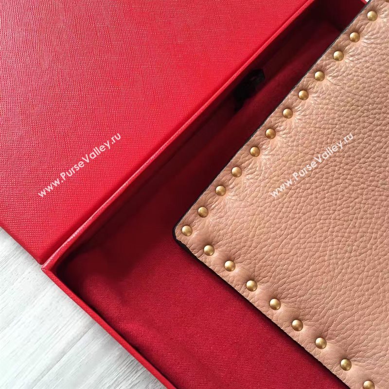 Valentino large clutch tan bag 4994