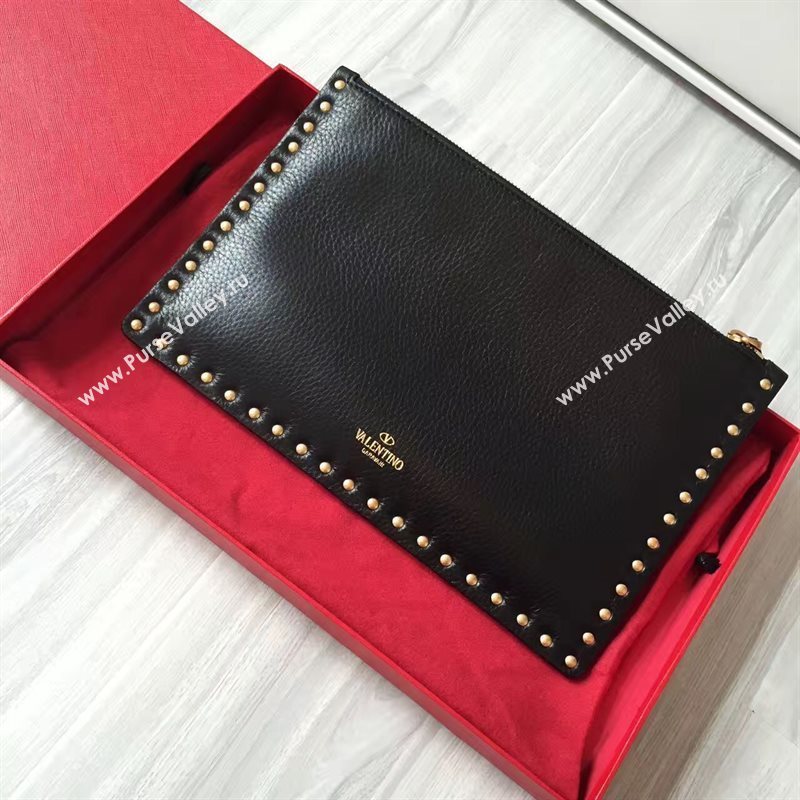 Valentino large black clutch bag 4995