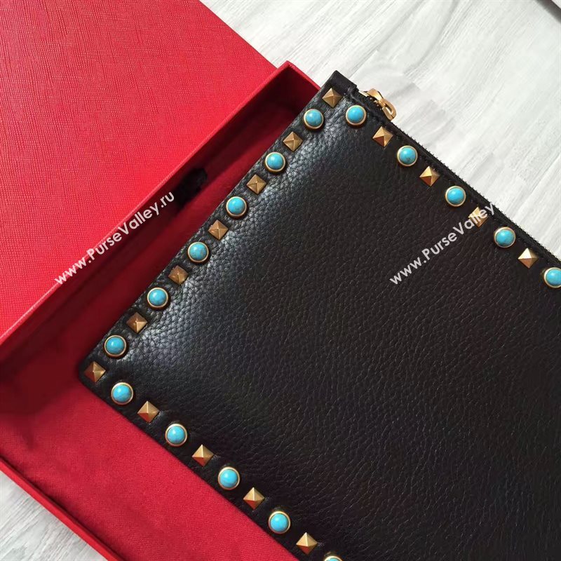 Valentino large black clutch bag 4995