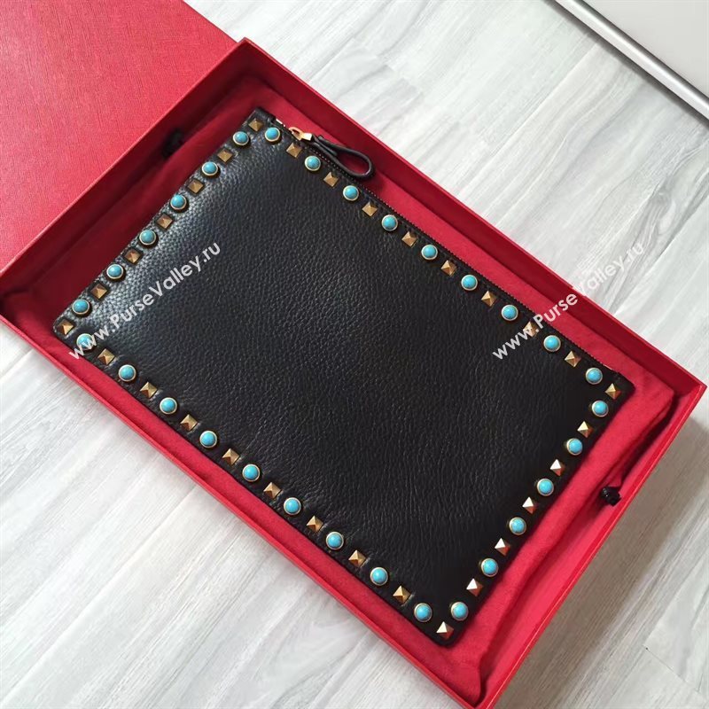Valentino large black clutch bag 4995