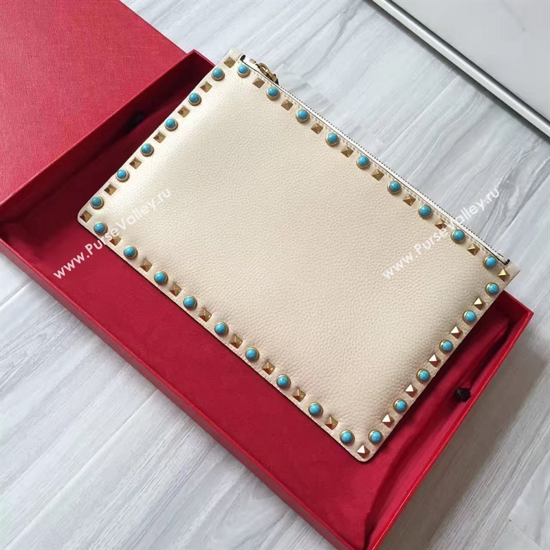 Valentino large nude clutch bag 4996