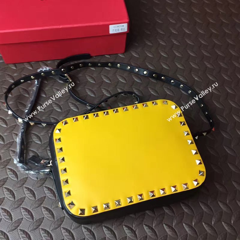 Valentino box shoulder yellow tri bag 4997