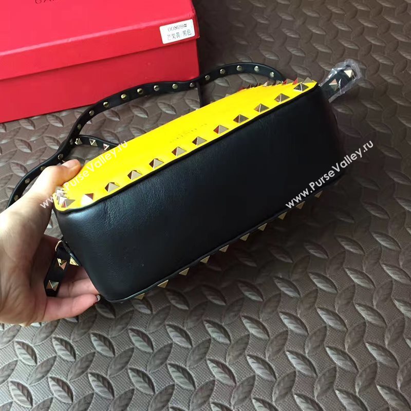 Valentino box shoulder yellow tri bag 4997