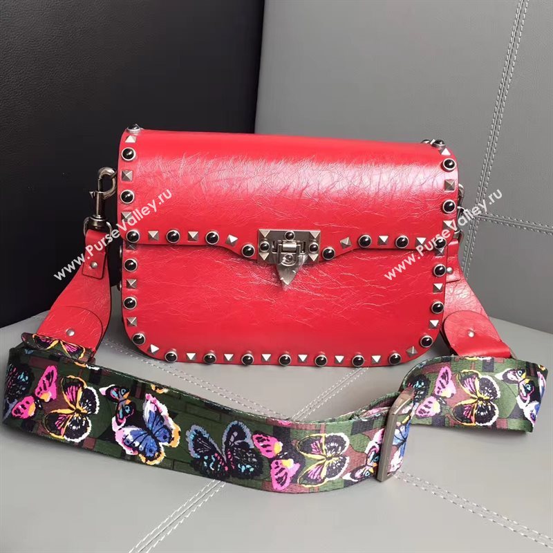 Valentino guitar rockstud red shoulder bag 4901