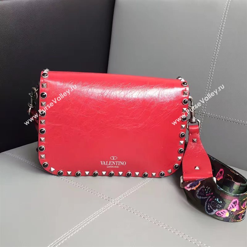 Valentino guitar rockstud red shoulder bag 4901