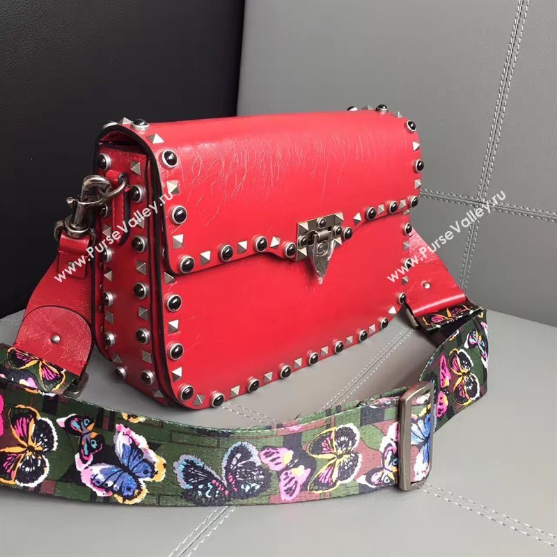 Valentino guitar rockstud red shoulder bag 4901