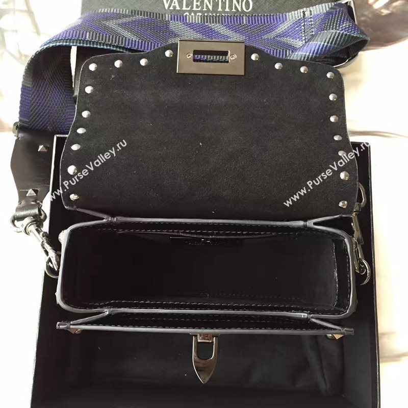 Valentino small black rockstud guitar bag 4908