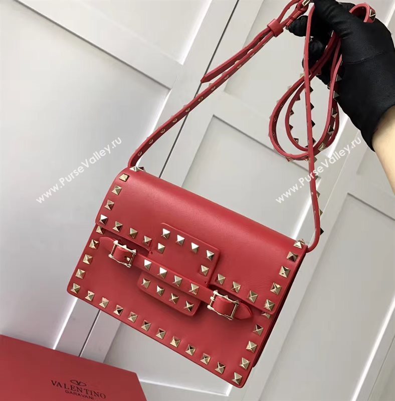 Valentino small rockstud red shoulder bag 4911