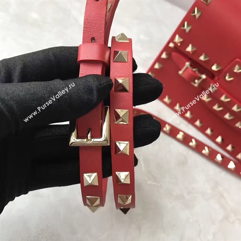 Valentino small rockstud red shoulder bag 4911