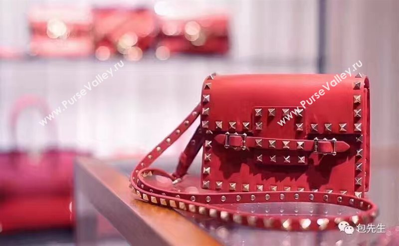 Valentino small rockstud red shoulder bag 4911