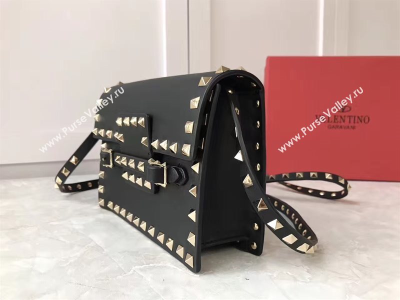 Valentino small black shoulder rockstud bag 4914