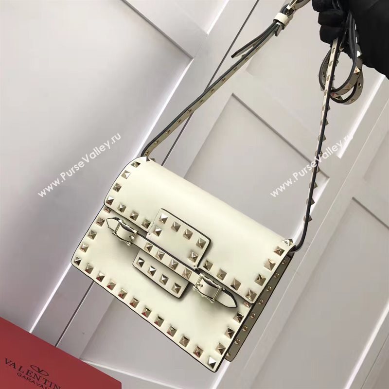 Valentino small cream shoulder rockstud bag 4915