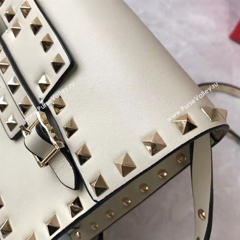 Valentino small cream shoulder rockstud bag 4915