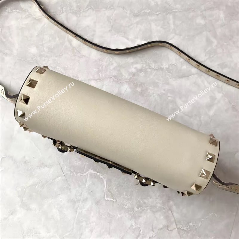 Valentino small cream shoulder rockstud bag 4915