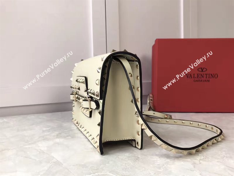 Valentino small cream shoulder rockstud bag 4915