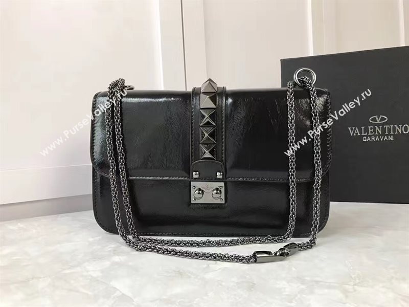 Valentino large chain cross black body bag 4919