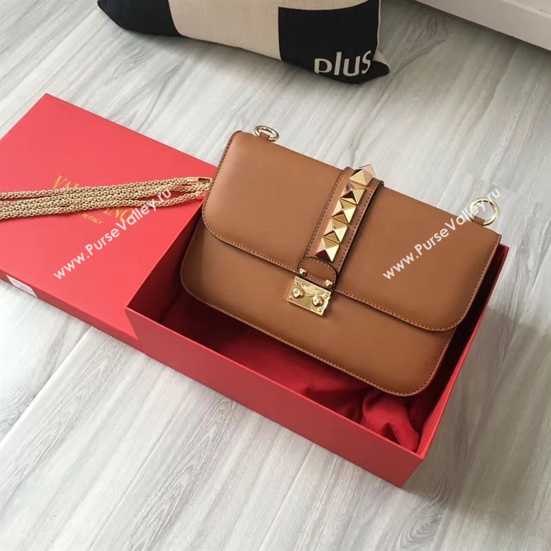 Valentino large tan chain body cross bag 4922