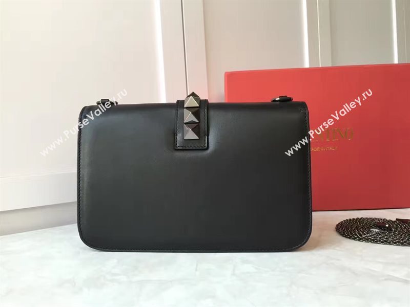 Valentino smooth black large chain body cross bag 4924