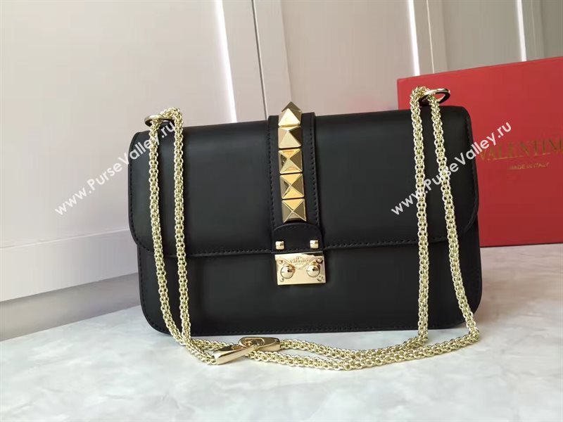 Valentino large smooth black chain body cross bag 4925