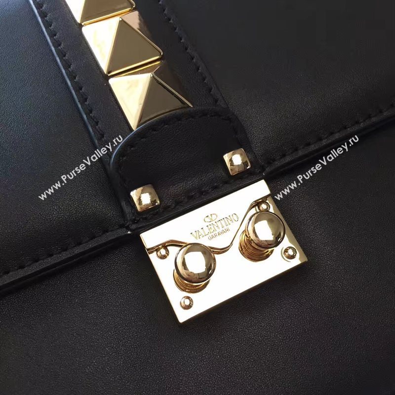 Valentino large smooth black chain body cross bag 4925