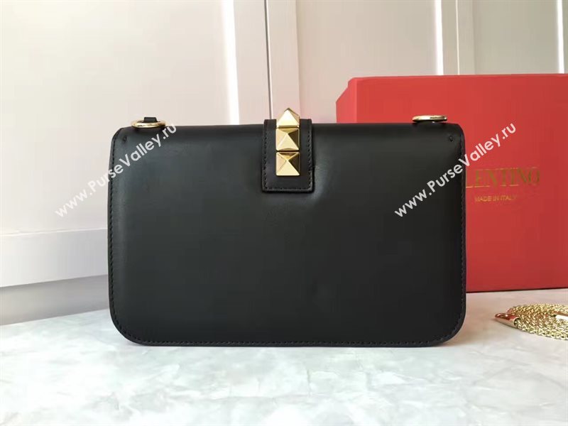 Valentino large smooth black chain body cross bag 4925