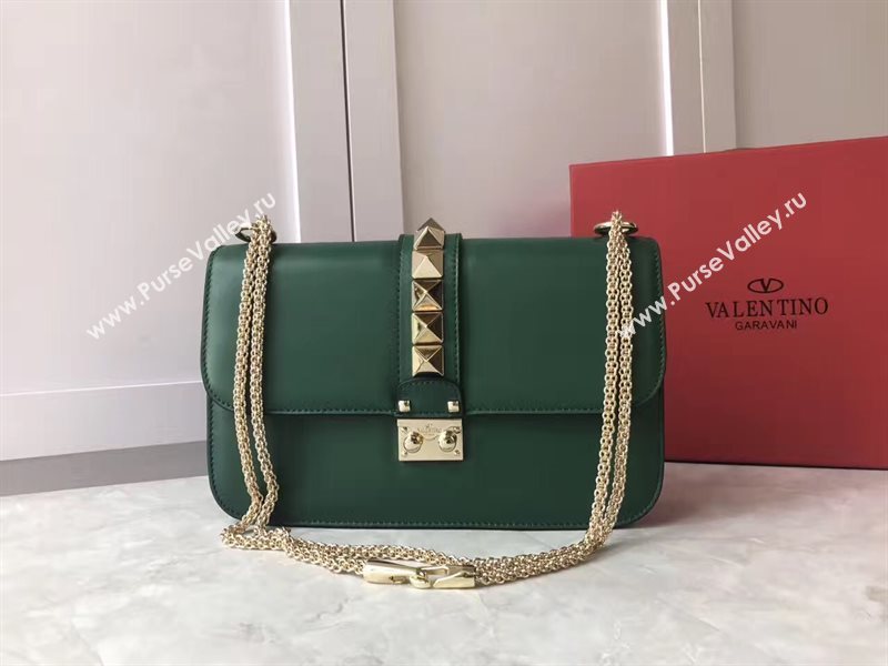 Valentino large chain cross green body bag 4927