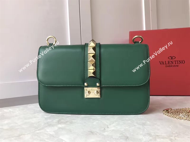 Valentino large chain cross green body bag 4927