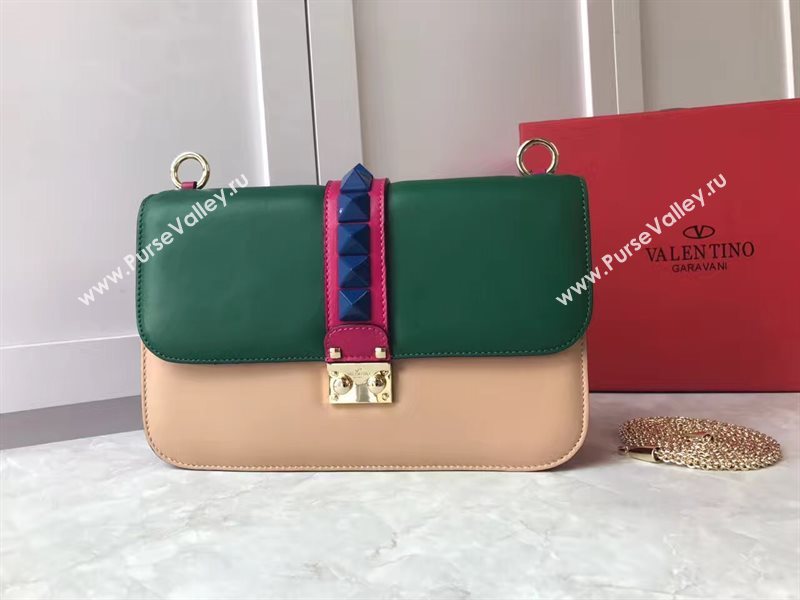 Valentino large chain cross body tri-color bag 4928