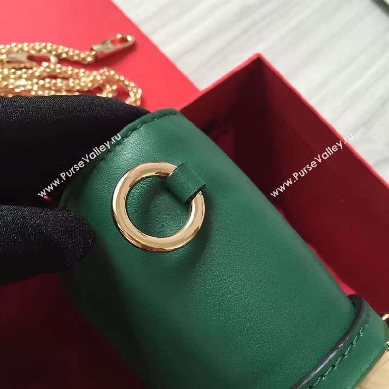 Valentino small green chain body cross bag 4933