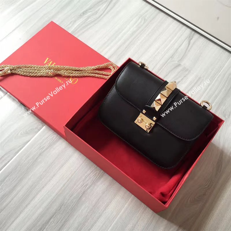 Valentino black small chain body cross bag 4935