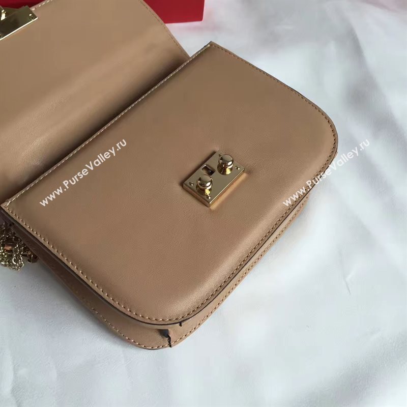 Valentino dark tan small chain body cross bag 4938