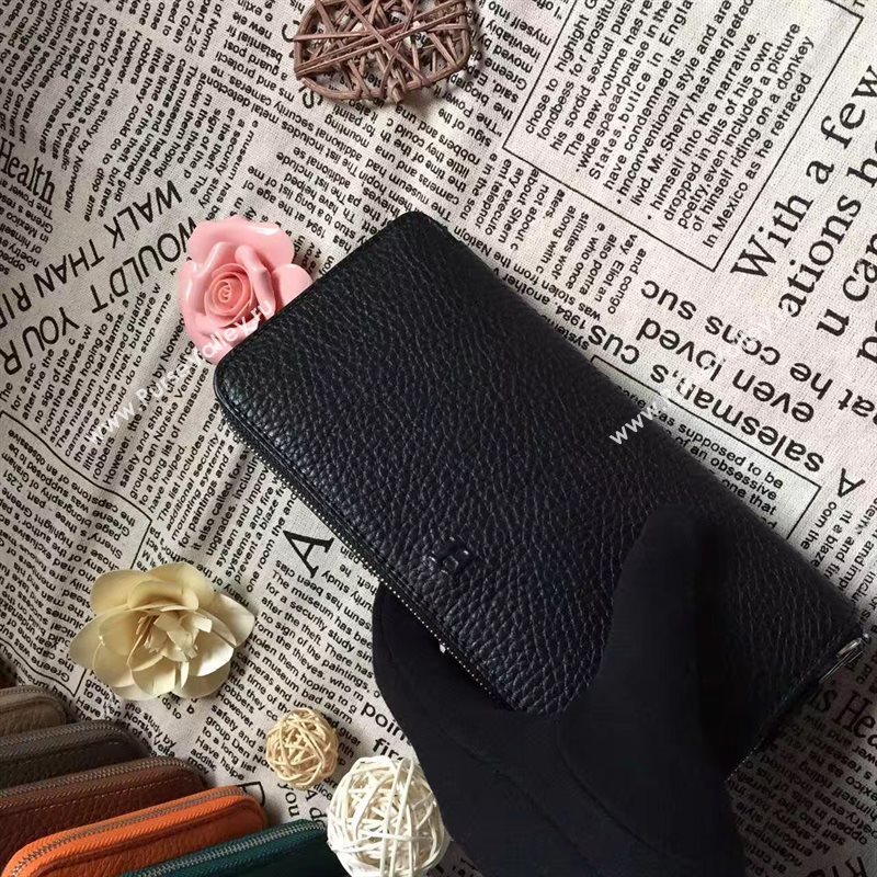 Hermes large wallet black bag 5043