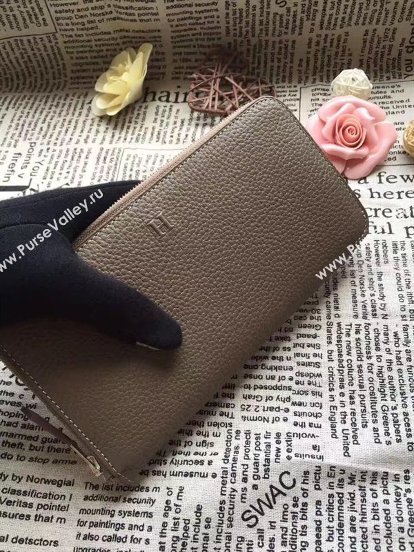 Hermes large wallet gray bag 5044