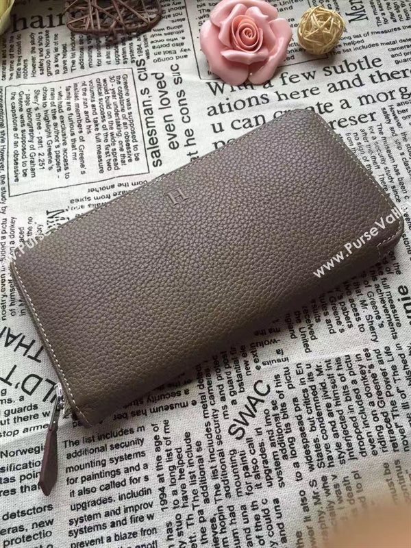 Hermes large wallet gray bag 5044