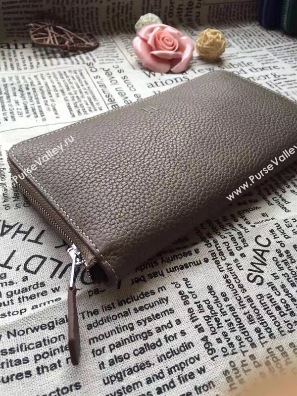 Hermes large wallet gray bag 5044